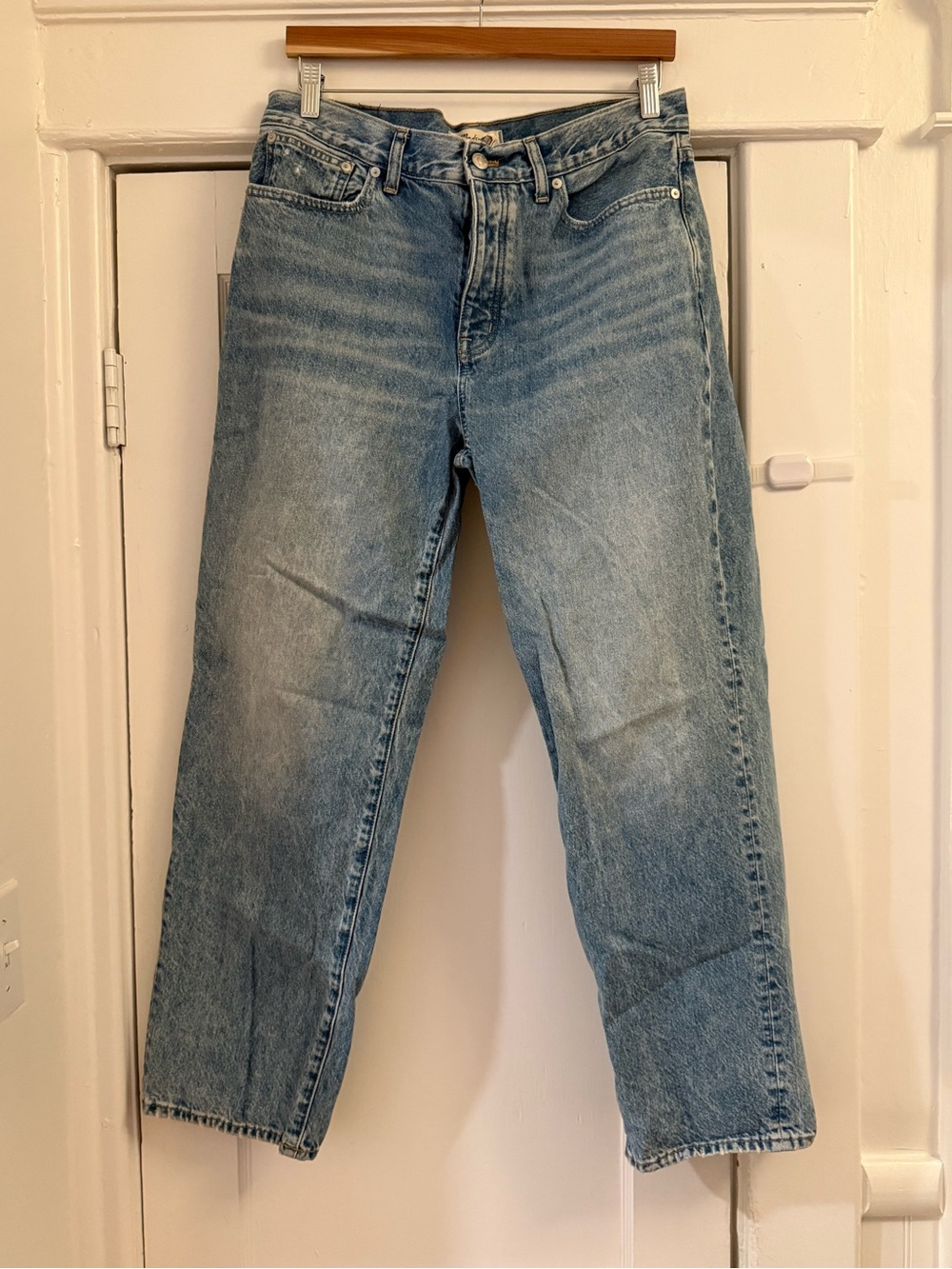 Madewell low slung straight jeans